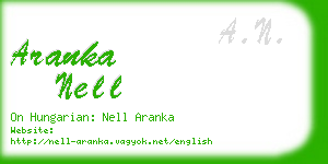 aranka nell business card